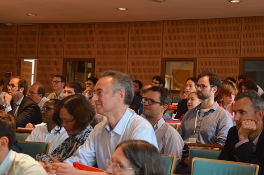 The audience attending a session.