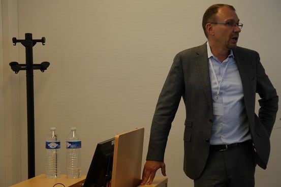 Guido Friebel presenting at SIOE.